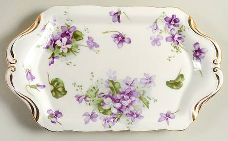 Victorian Violets 7" Rectangular Tray