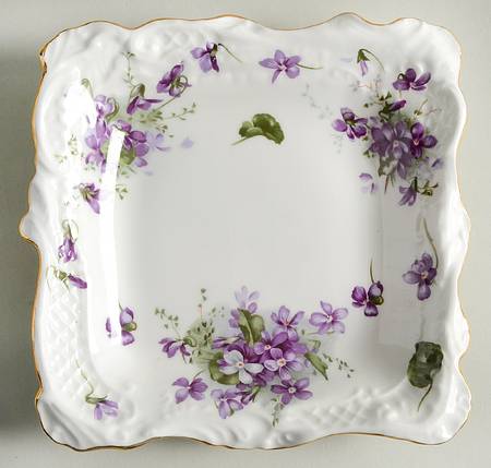 Victorian Violets 7" Square Sweet Meat