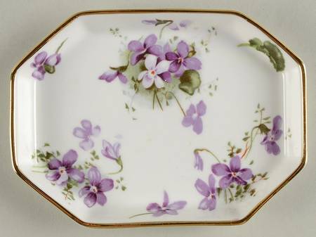 Victorian Violets 4" Trinket Tray