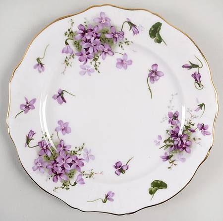 Victorian Violets Salad Plate