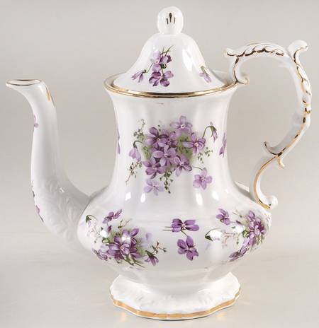 Victorian Violets Coffee Pot & Lid