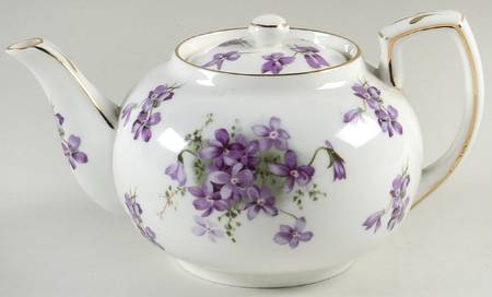 Victorian Violets Small Teapot & Lid
