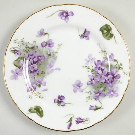 Victorian Violets Bread & Butter Plate