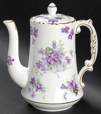 Victorian Violets Small Coffee Pot & Lid
