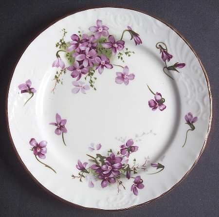 Victorian Violets Bread & Butter Plate