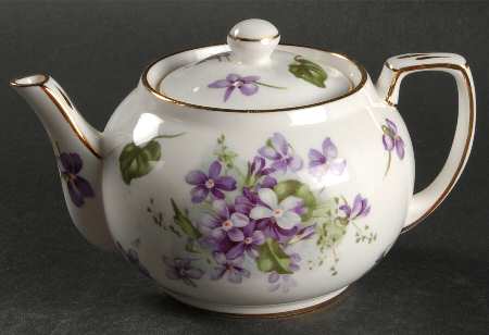 Victorian Violets Mini Stacking Teapot & Lid