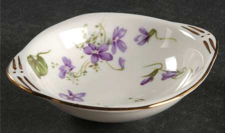 Victorian Violets Nut Dish