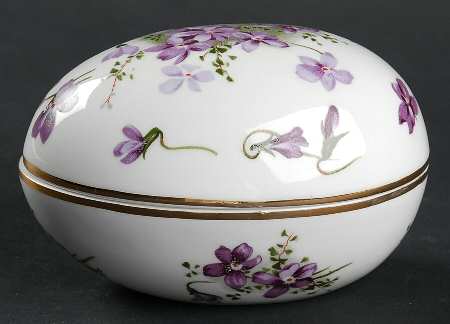 Victorian Violets Large Egg Box & Lid