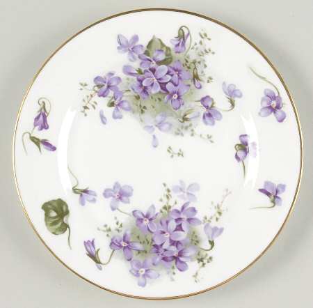 Victorian Violets Bread & Butter Plate