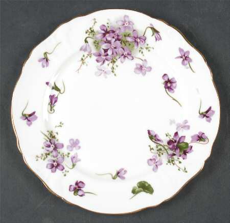 Victorian Violets Dessert/Pie Plate