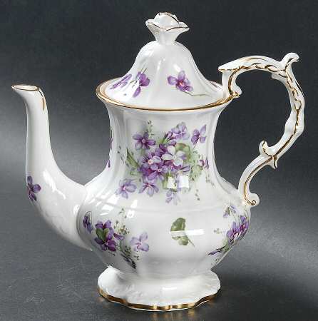 Victorian Violets Small Coffee Pot & Lid