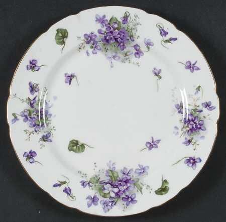 Victorian Violets Luncheon Plate