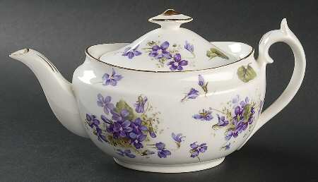 Victorian Violets Mini Teapot & Lid
