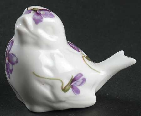 Victorian Violets Figural Pepper Shaker