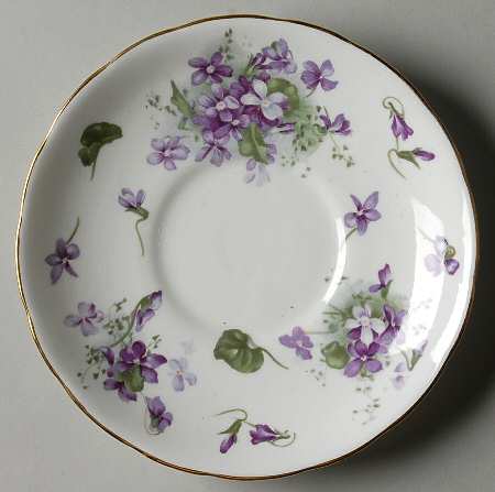 Victorian Violets Saucer for Cream Soup Bowl