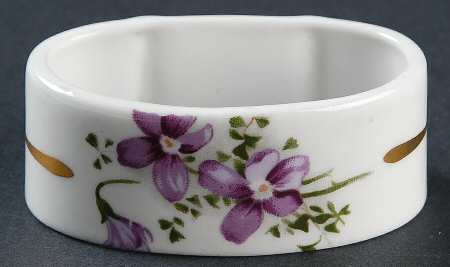 Victorian Violets Napkin Ring