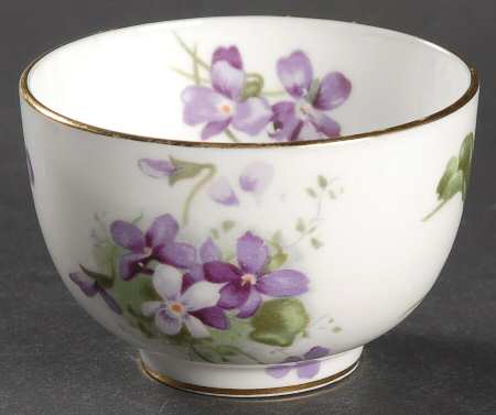 Victorian Violets Individual Open Sugar Bowl