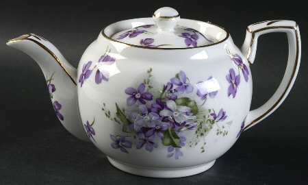Victorian Violets Individual Teapot & Lid