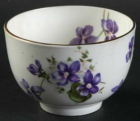 Victorian Violets Individual Open Sugar Bowl