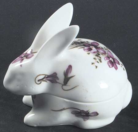 Victorian Violets Small Animal Box with Lid