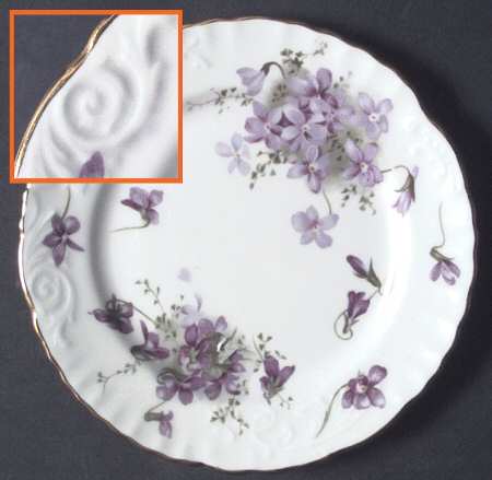 Victorian Violets Bread & Butter Plate