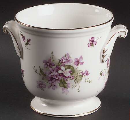 Victorian Violets Medium Cachepot