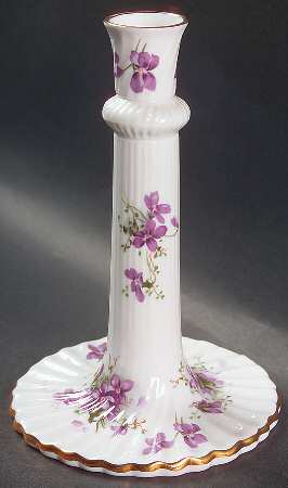 Victorian Violets 7" Candlestick