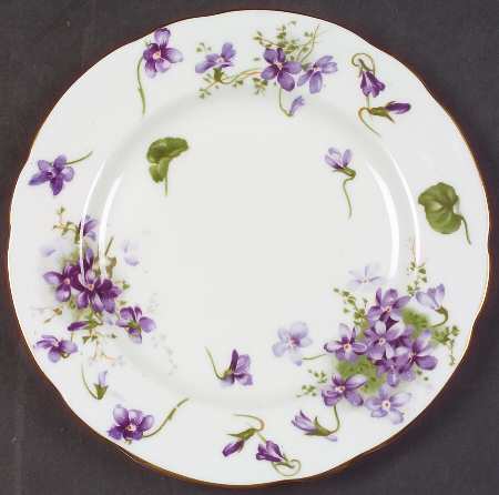 Victorian Violets Dessert/Pie Plate