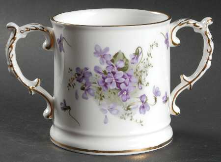 Victorian Violets 2 Handled Mug
