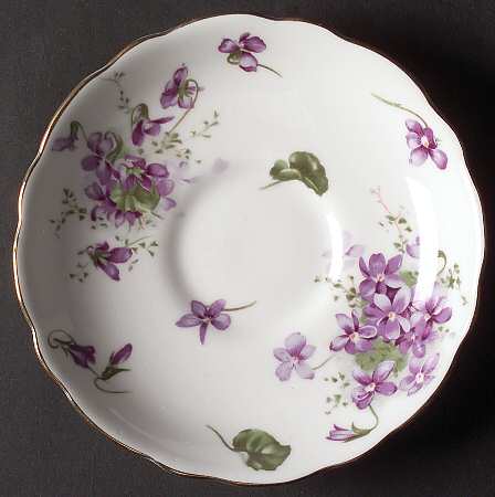 Victorian Violets Saucer for Footed Cup