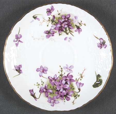 Victorian Violets Saucer for Footed Cup