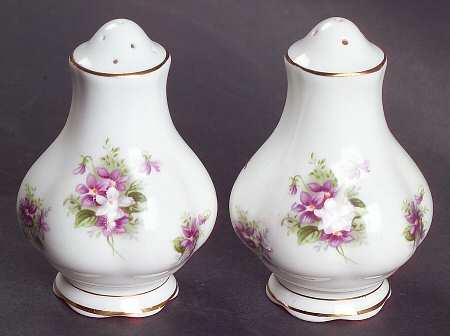 Victorian Violets Salt & Pepper Set