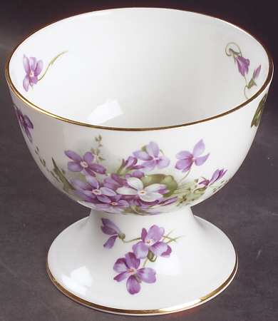 Victorian Violets China Sherbet