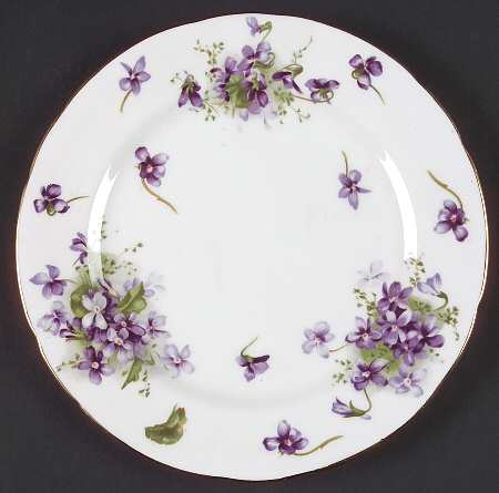 Victorian Violets Salad Plate