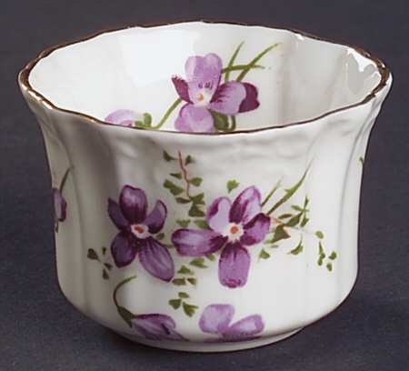 Victorian Violets Individual Open Sugar Bowl