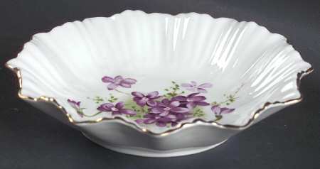 Victorian Violets Sweet Dish Fife 5"