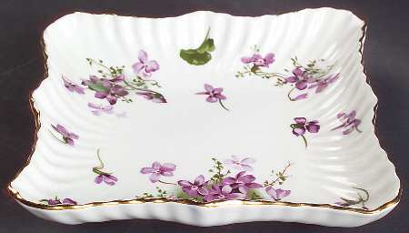 Victorian Violets 6" Square Sweet Meat