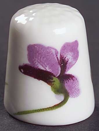 Victorian Violets Thimble by Hammersley