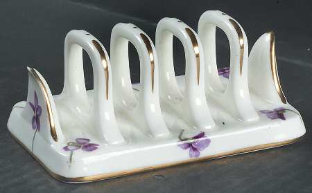 Victorian Violets Toast Server