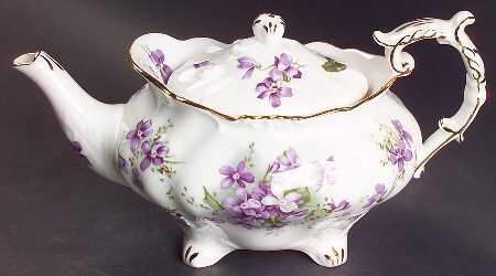 Victorian Violets Small Teapot & Lid