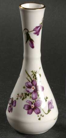Victorian Violets 4" Bud Vase