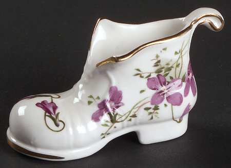 Victorian Violets Miniature Victorian Boot