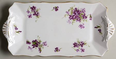 Victorian Violets 12" Sandwich Tray