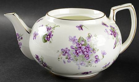 Victorian Violets Teapot No Lid