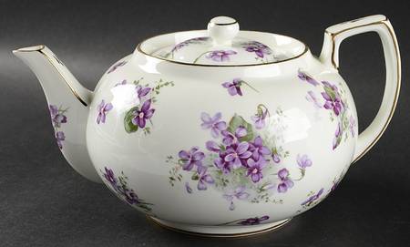 Victorian Violets Teapot & Lid