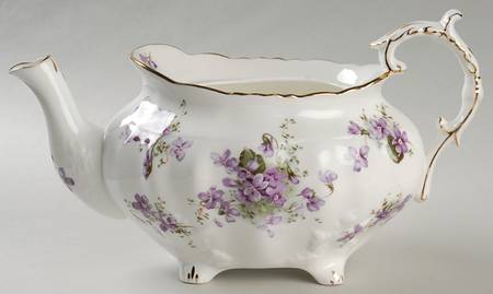 Victorian Violets Teapot No Lid
