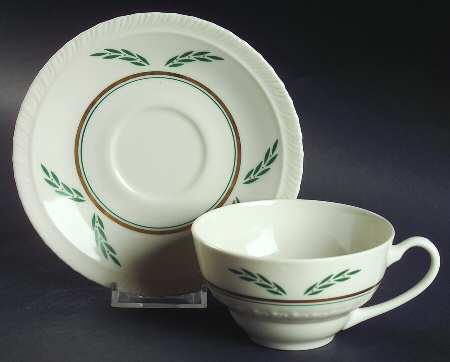 Coronation Flat Cup & Saucer Set