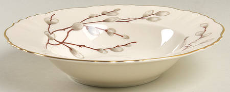 Pussy Willow Rim Soup Bowl