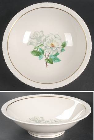 Silver Rose 9" Round Vegetable Bowl