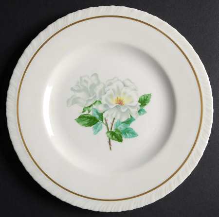 Silver Rose Salad Plate